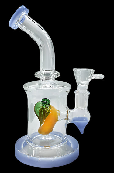 Glass Mango Percolator Bong displayed as a standout collectable item.
