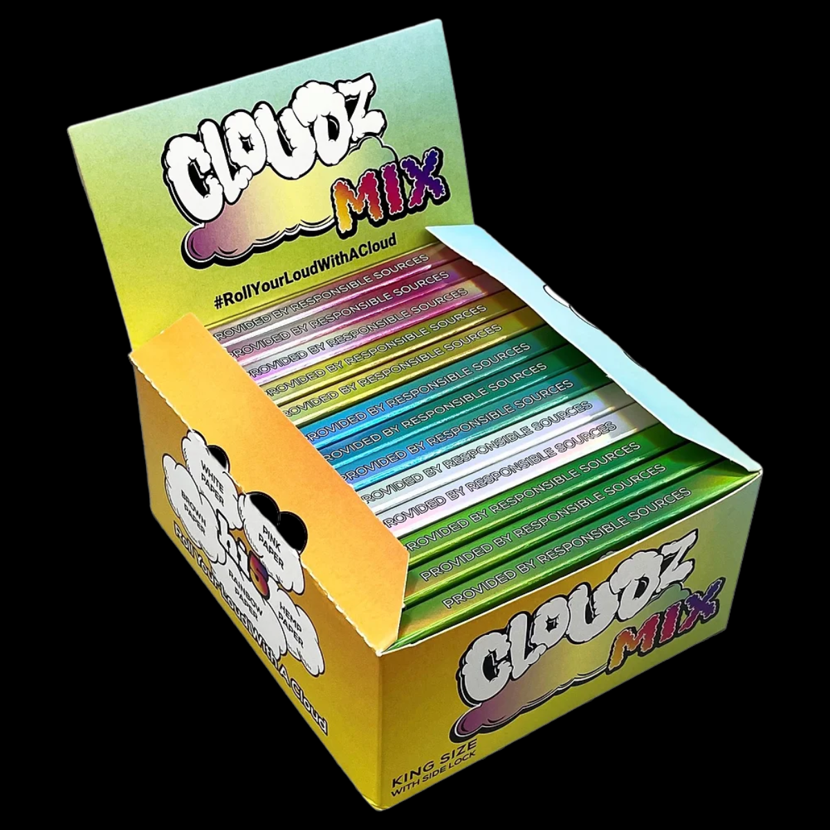 Cloudz Mixed Kingsize Slim Papers & Tips – Smooth, Stylish, and Convenient