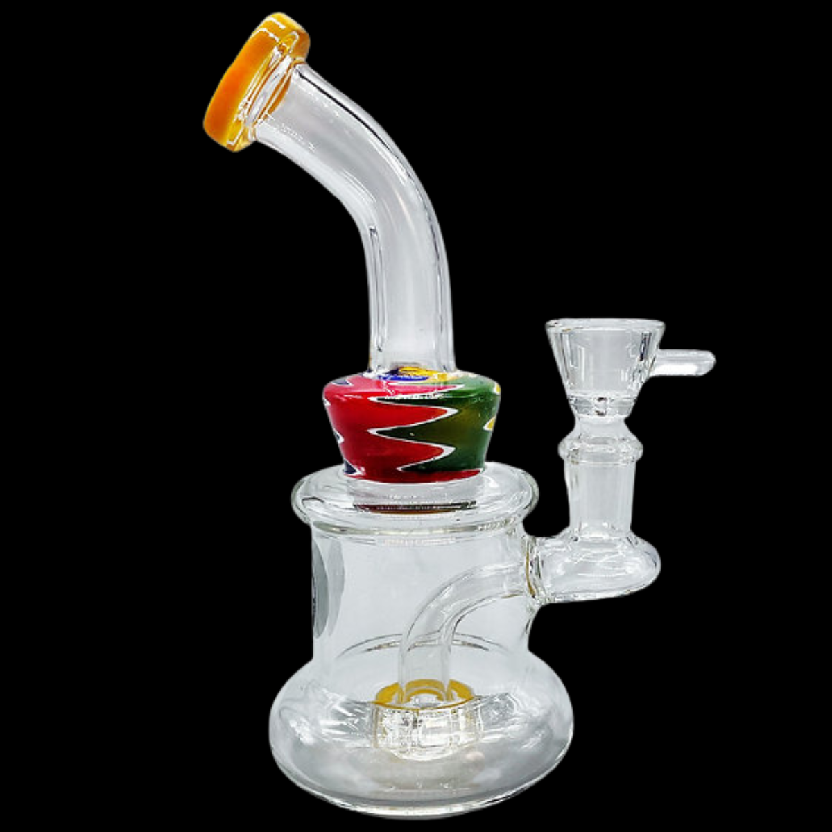 Tall Glass Percolator Bong 801 showcasing its sleek design and built-in percolator.