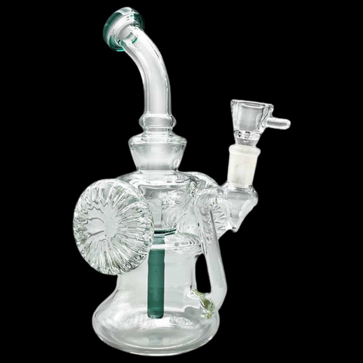 Glass Recycler Percolator Bong (20cm) – Smooth Filtration and Unique Design