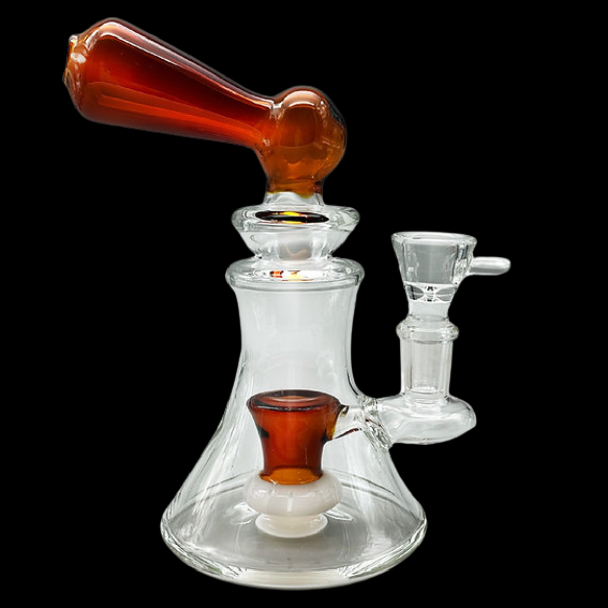 Glass Pipe Percolator Bong displayed on a stable base.
