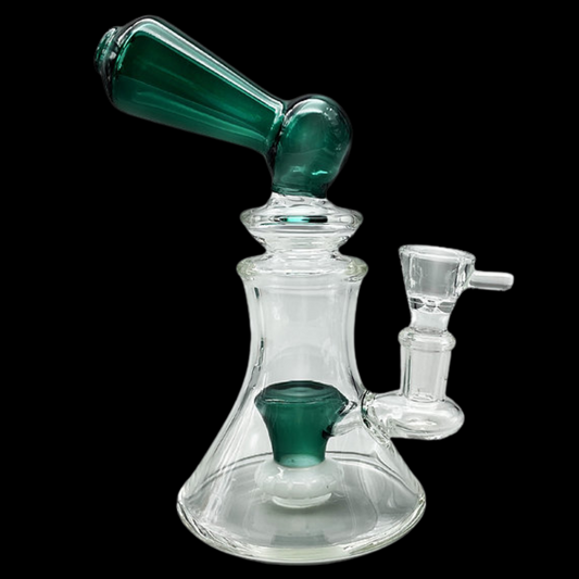 Glass Pipe Percolator Bong showcasing its unique pipe-style design.
