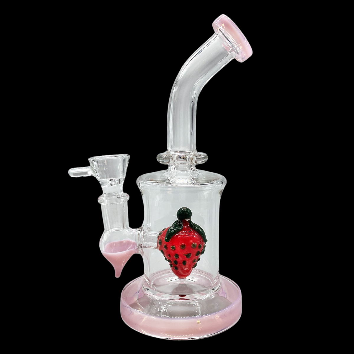 Glass Strawberry Percolator Bong (22cm) – Fun Design with Smooth Filtration