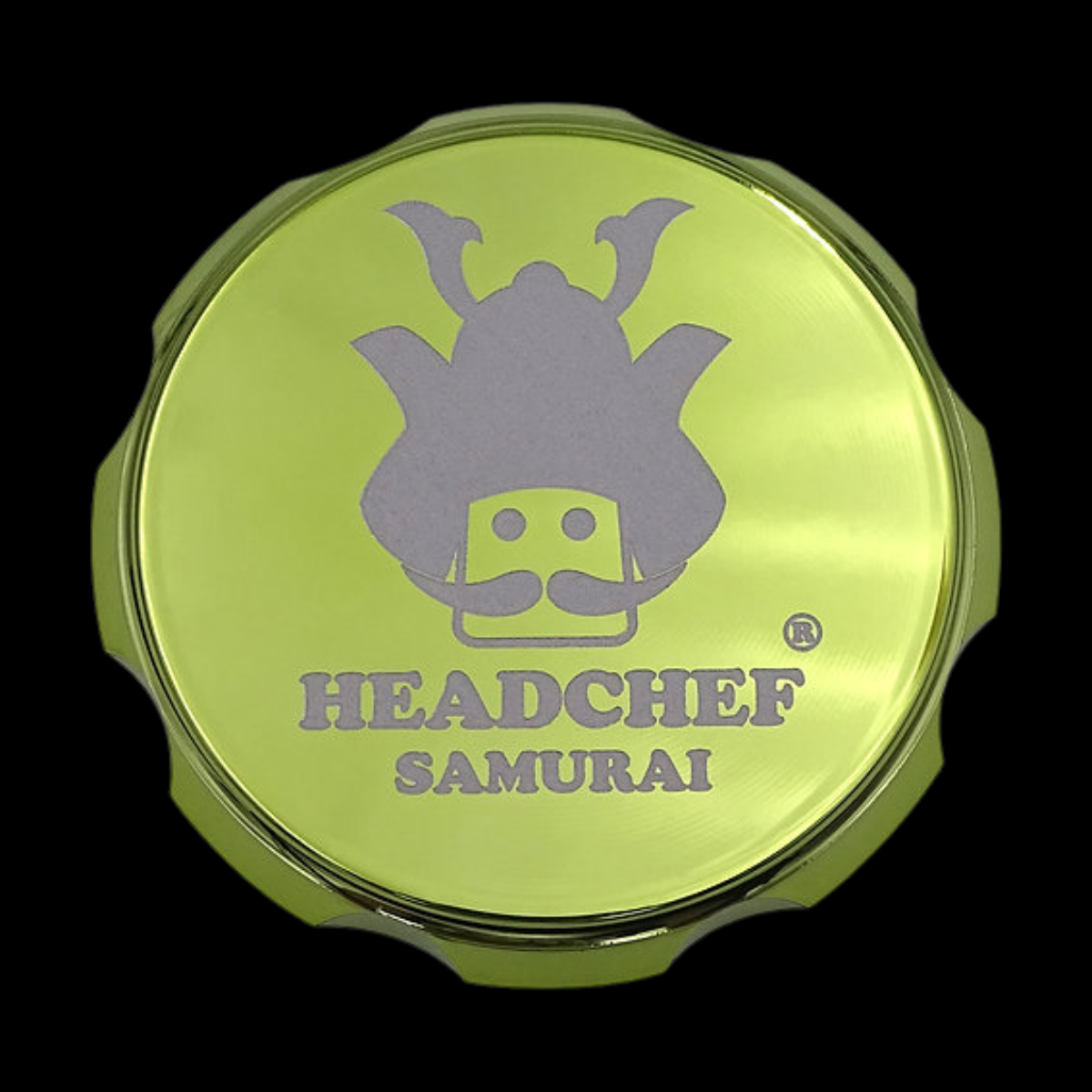 Headchef Iridescent Samurai Grinder with a sleek, colourful finish.