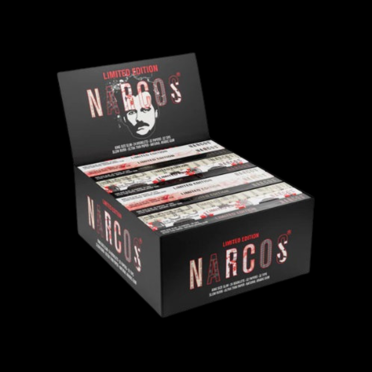 Narcos Kingsize Slim Rolling Papers & Tips – Premium Quality for the Perfect Roll