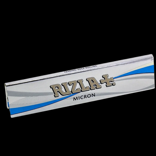 Rizla Micron Kingsize Slim Rolling Papers booklet showcasing sleek packaging.
