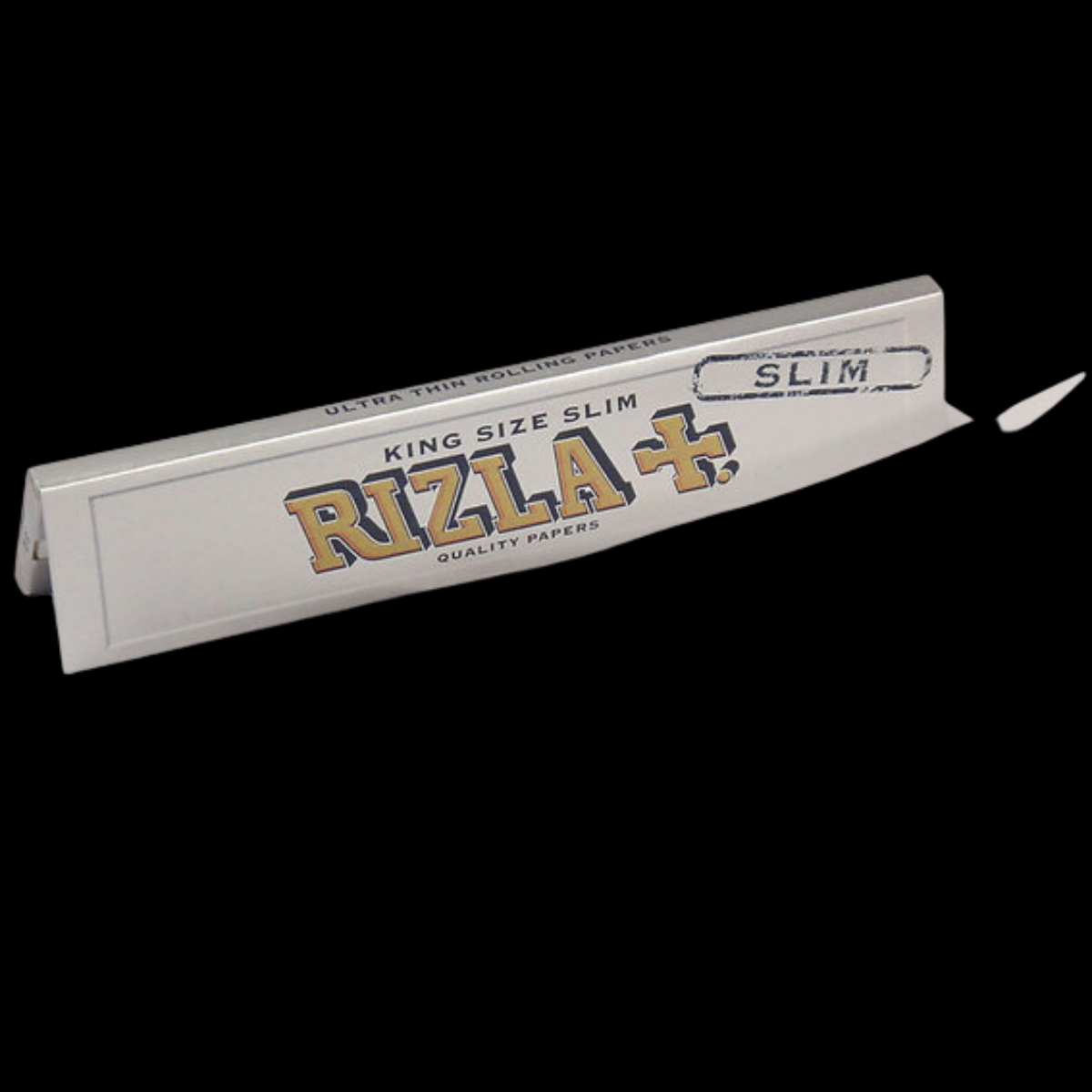 Close-up of Rizla Natura rolling papers made from organic hemp.
