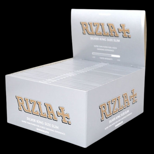 Rizla Natura Hemp Kingsize Slim Rolling Papers booklet showcasing eco-friendly packaging.
