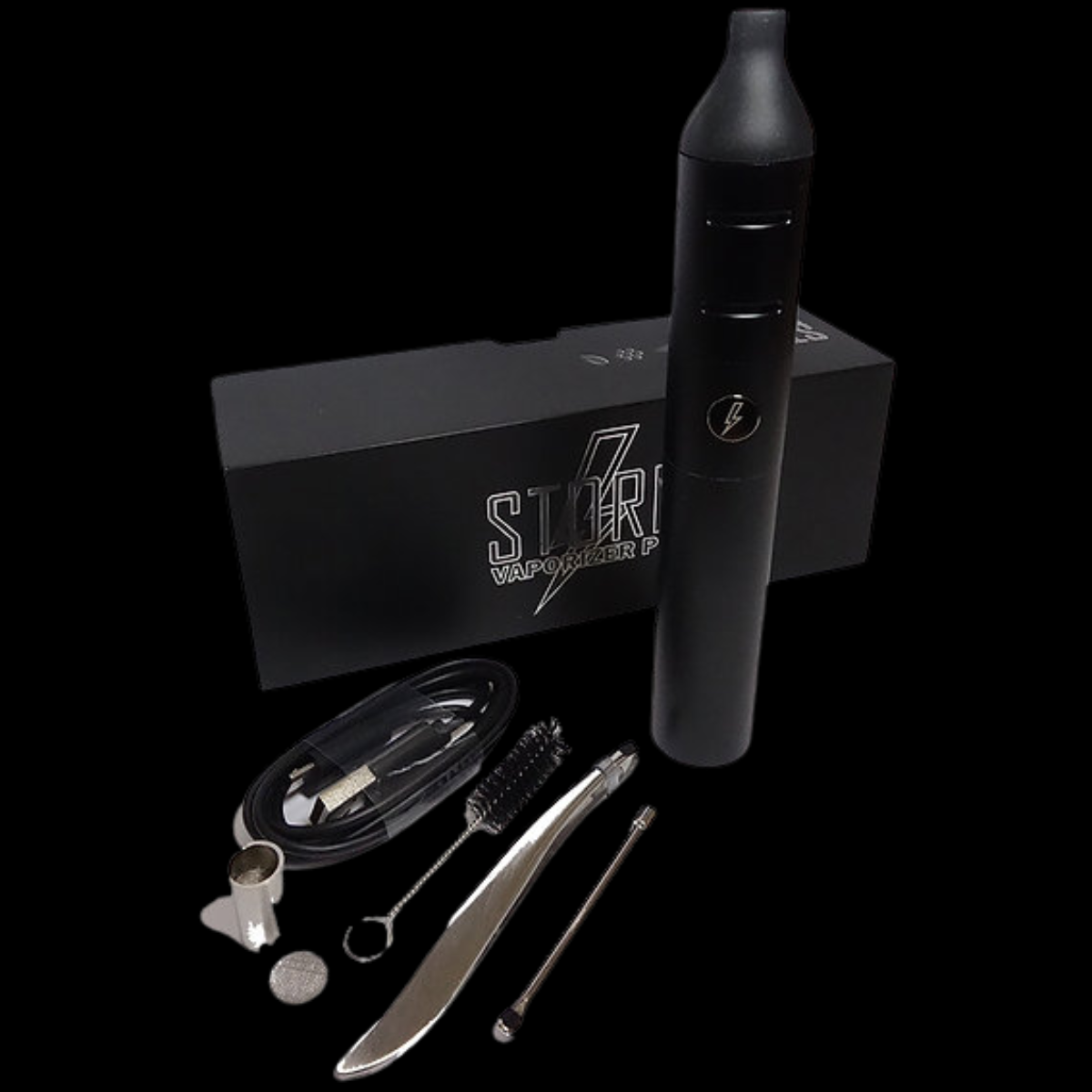 Storm Vaporiser and components ready for use.
